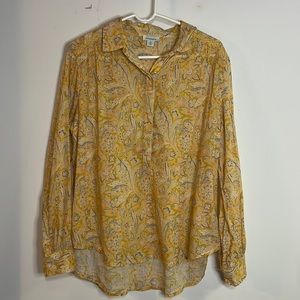 Yellow Paisley Women's Top